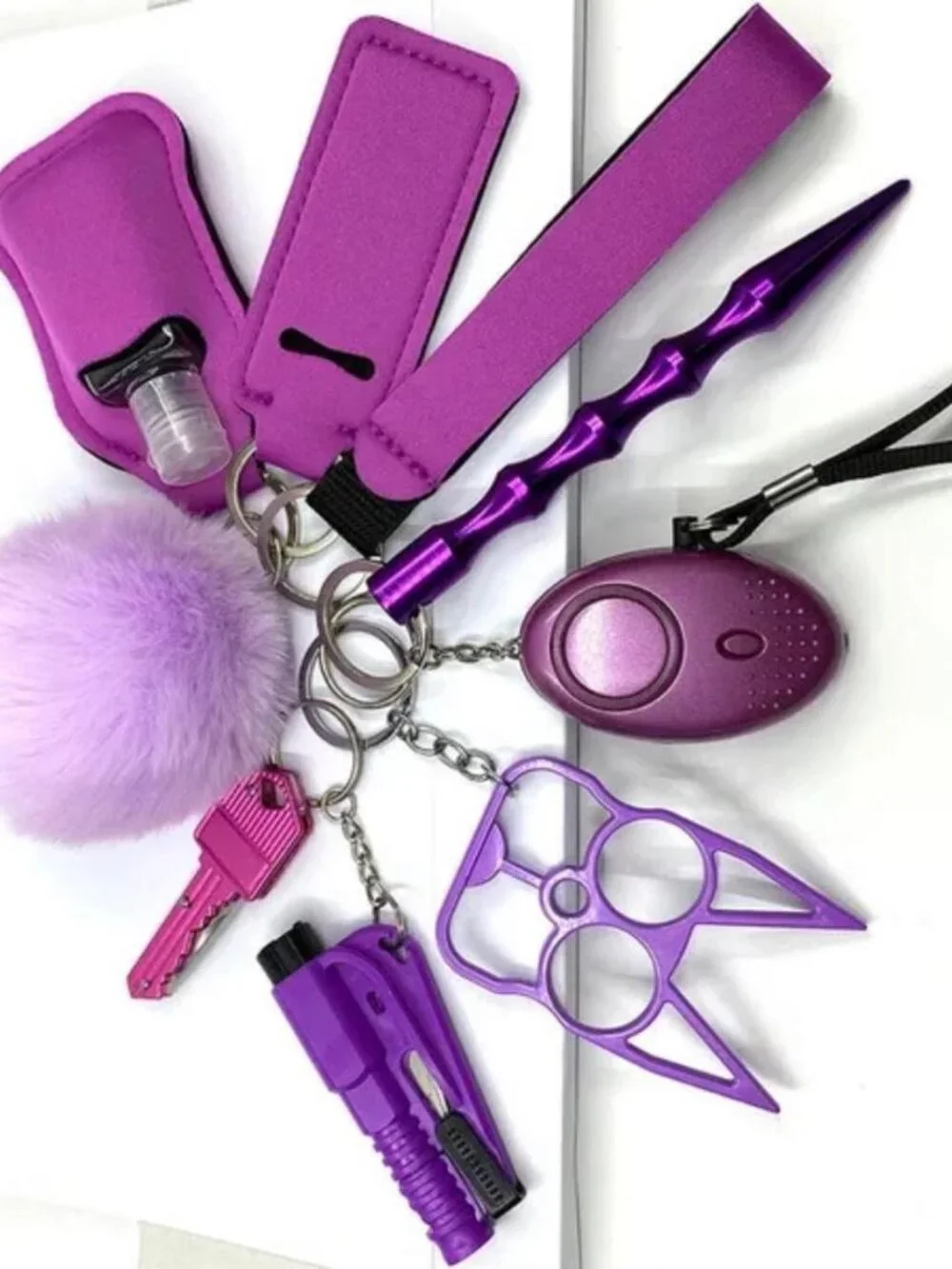 10pc Assorted Patterned Keychains. B31